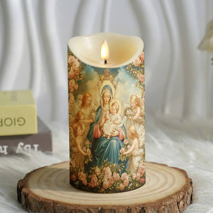 Lorva LED Candle Halo Of Roses