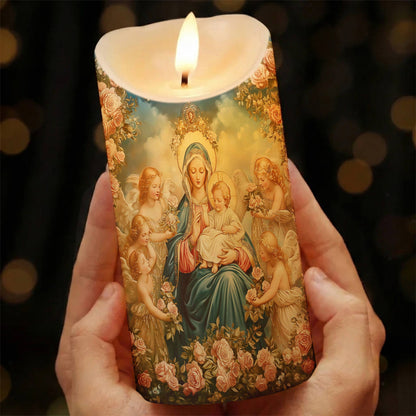 Lorva LED Candle Halo Of Roses