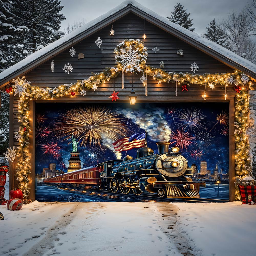 Lorva Garage Door Banner Decoration The Freedom Express