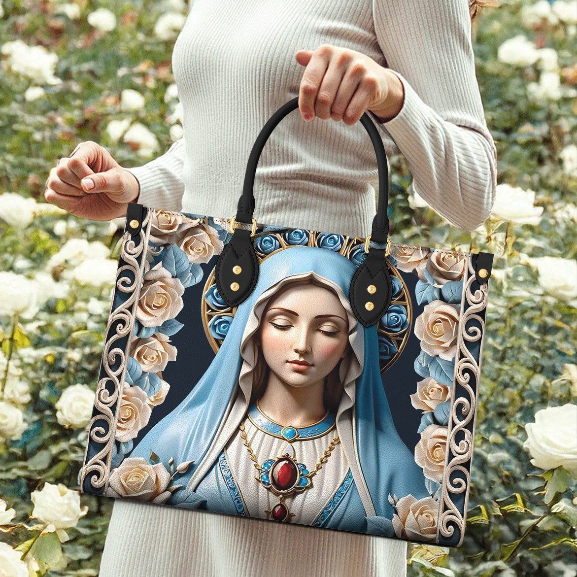 Lorva Leather Bag Roses Of Grace