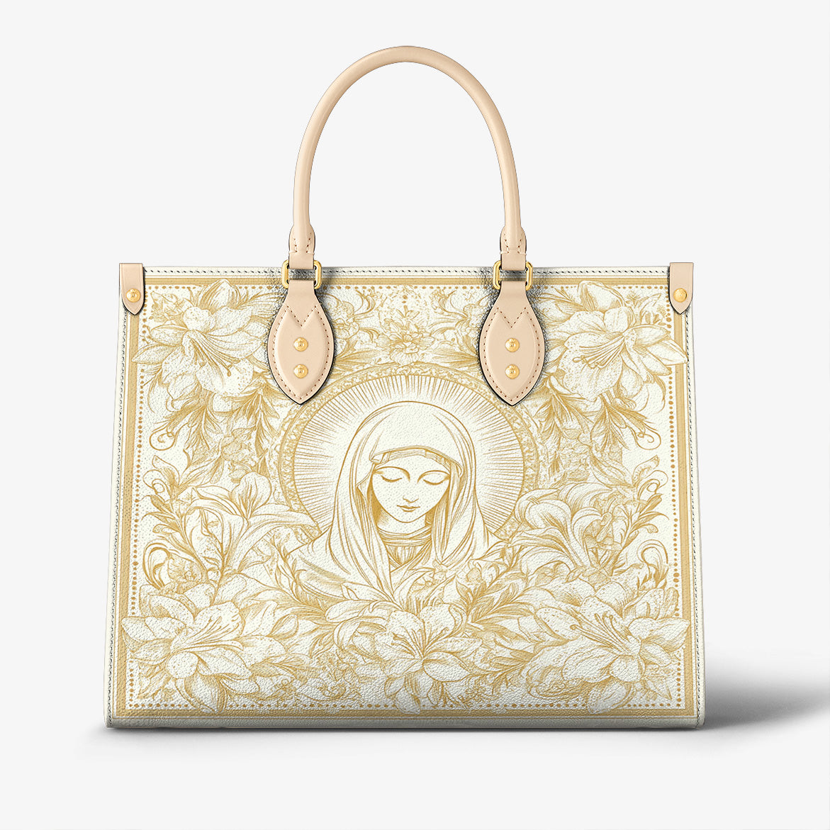 Lorva Virgin Mary Leather Bag Grace Lilies