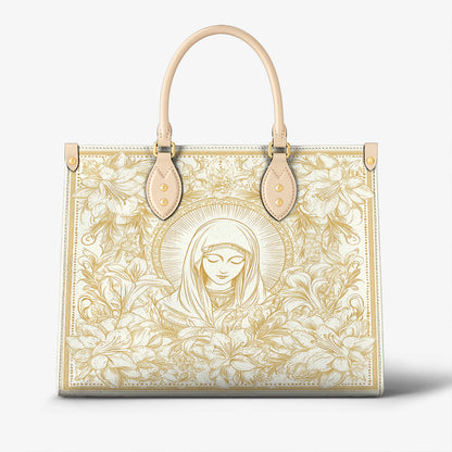 Lorva Virgin Mary Leather Bag Grace Lilies