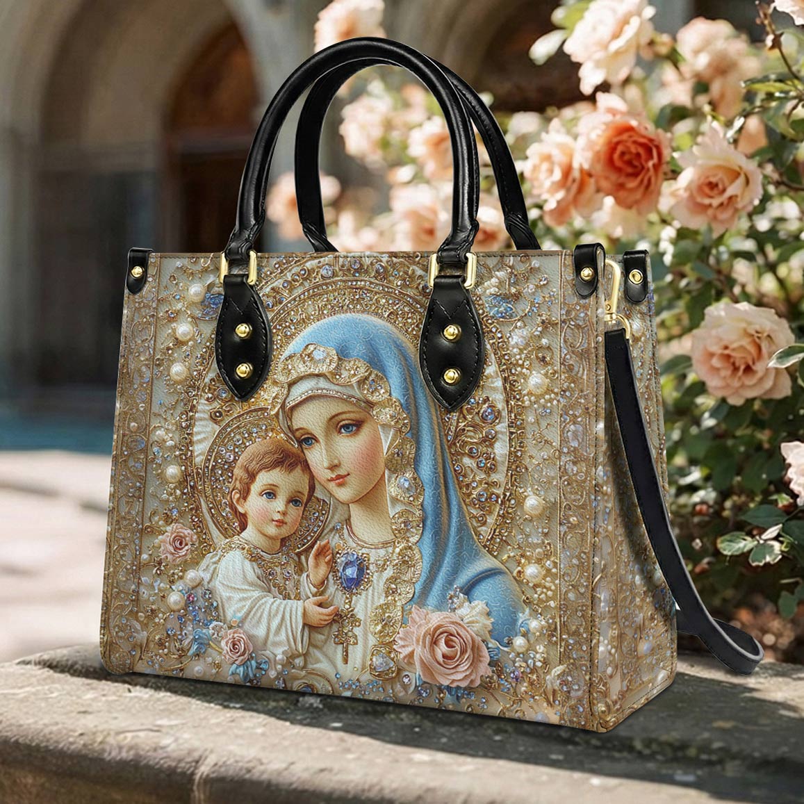 Lorva Leather Bag Divine Madonna And Child