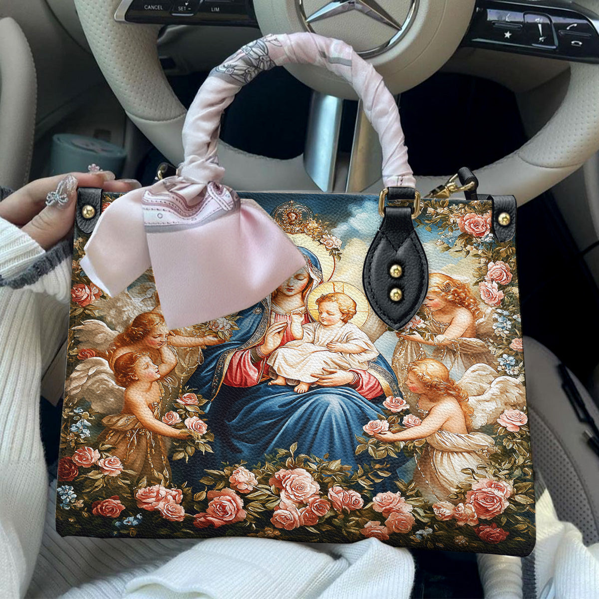 Lorva Leather Bag Halo Of Roses