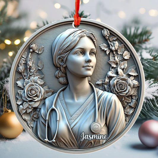 Lorva Nurse Personalized 2D Acrylic Ornament Bloom of Care