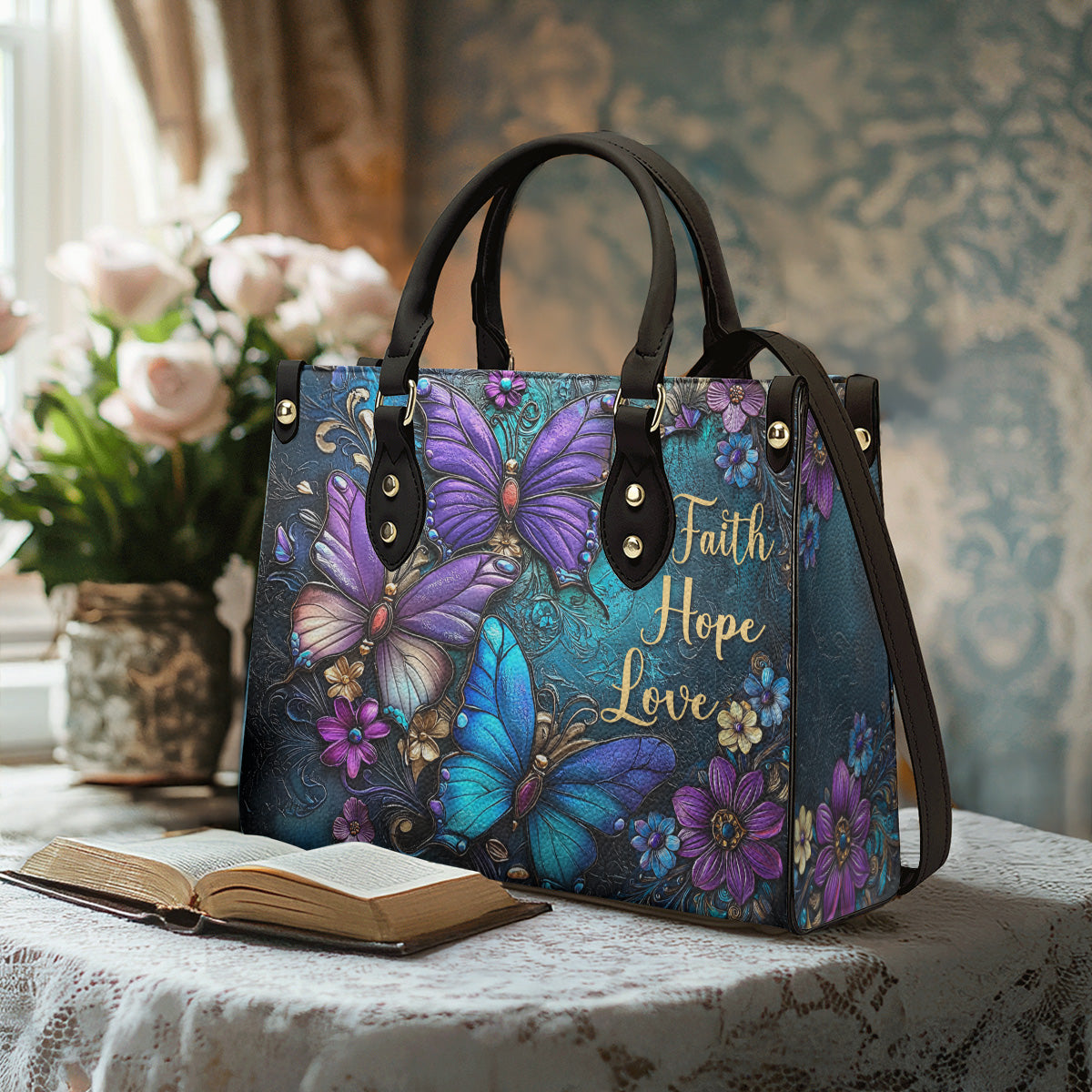 Lorva Butterfly Leather Bag Love