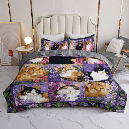 Lorva All Season Quilt 3-Piece Set Botanical Whiskers