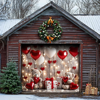 Lorva Garage Door Banner Decoration Bear Valentine