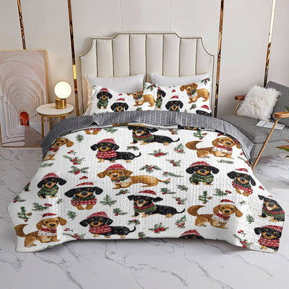 Dachshund Lorva All Season Quilt 3-Piece Set