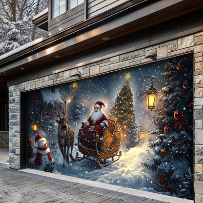Lorva Christmas Garage Door Banner Decoration A Storybook Christmas Night