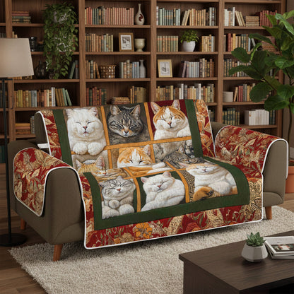 Lorva Sofa Cover Set Dreaming Cats