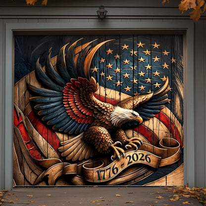 Lorva Garage Door Banner Decoration Classical Eagle