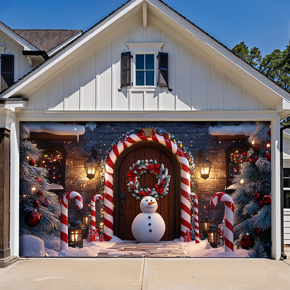 Lorva Christmas Garage Door Banner Decoration Christmas Gateway
