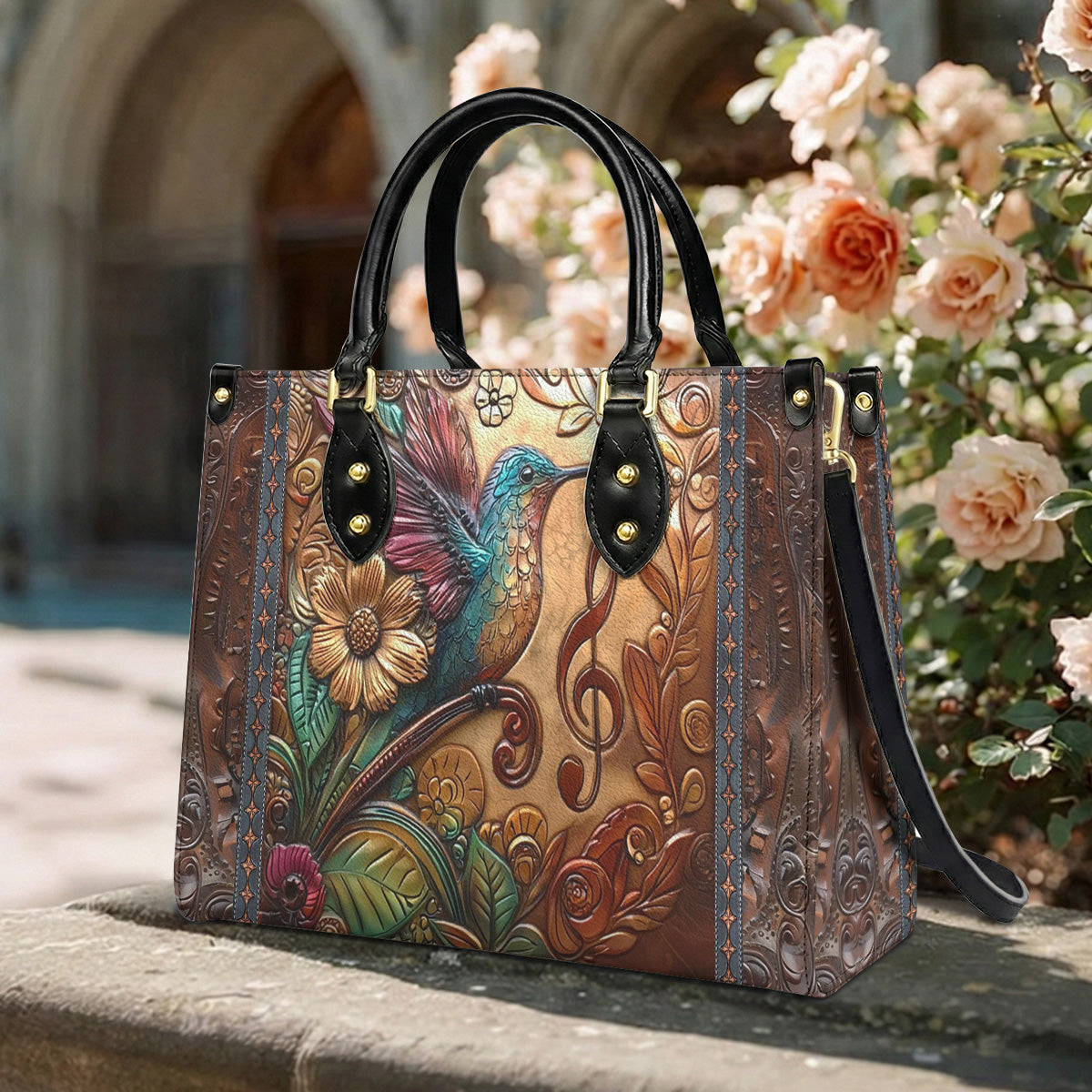 Lorva Hummingbird Leather Bag Melody In Flight