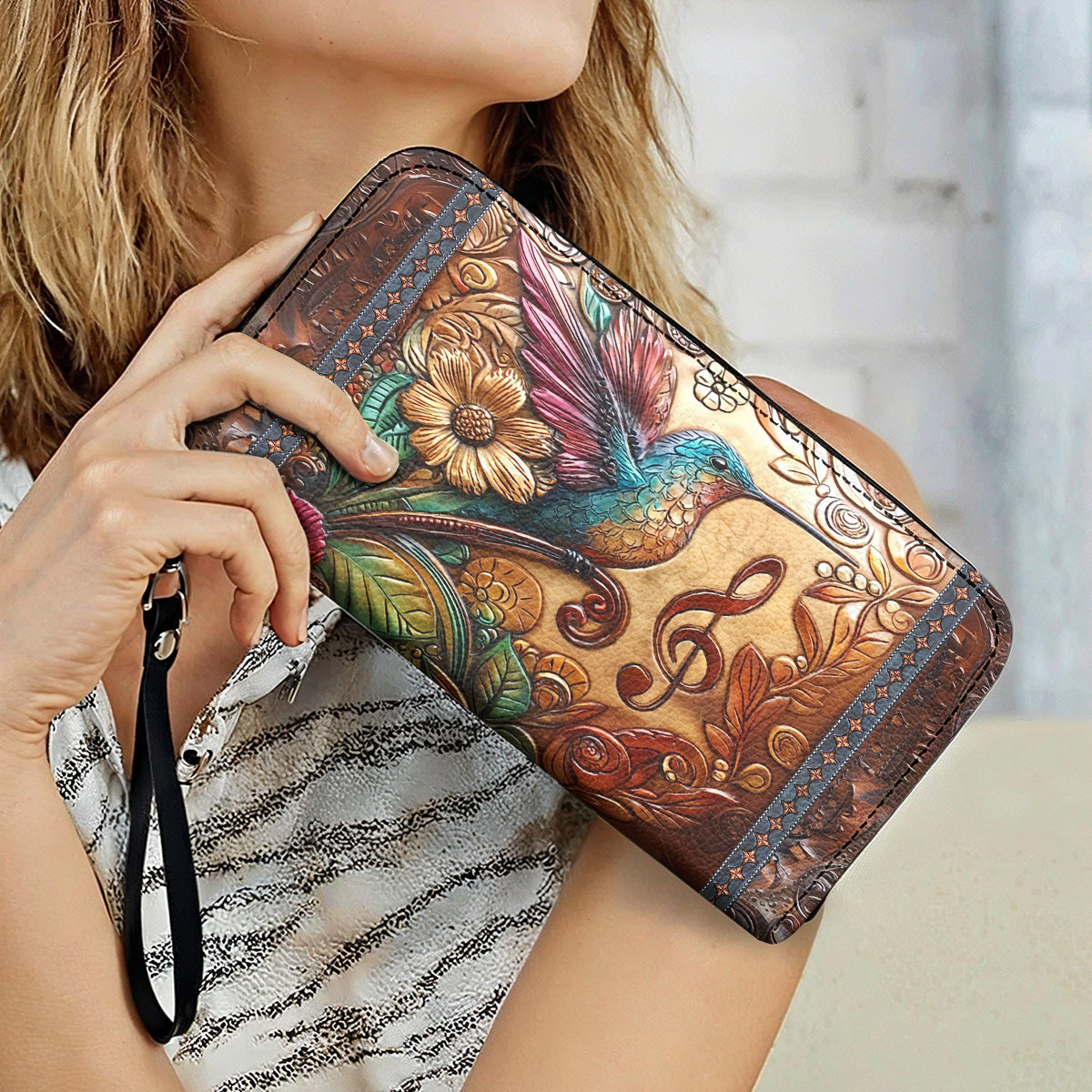 Lorva Leather Wallet Melody In Flight