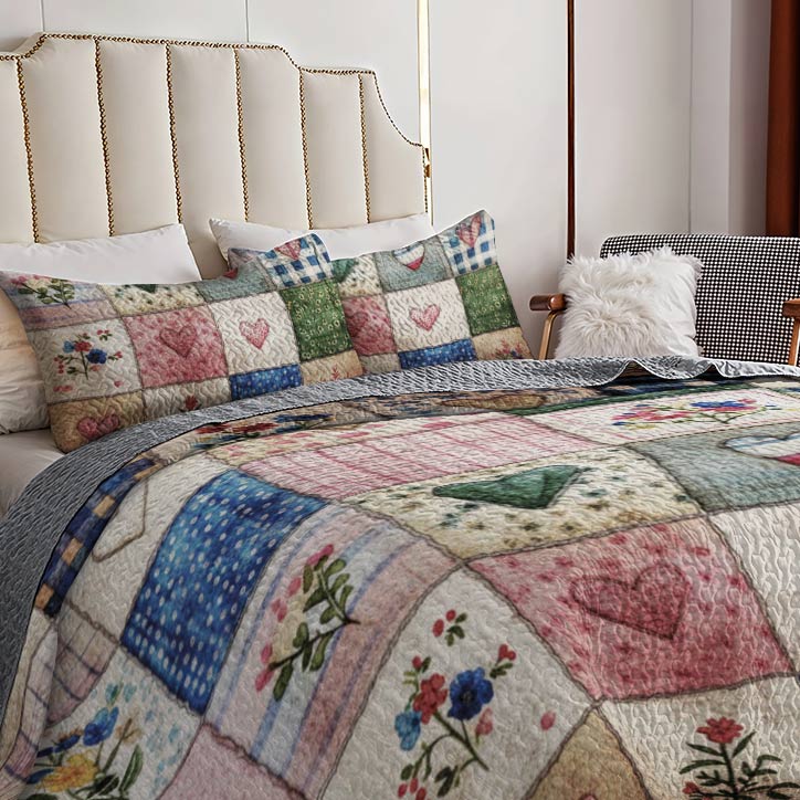 Lorva All Season Quilt 3-Piece Set Nature’s Symphony