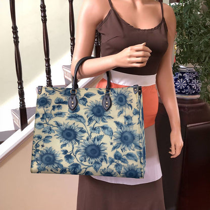 Lorva Sunflower Leather Bag Azure Grace