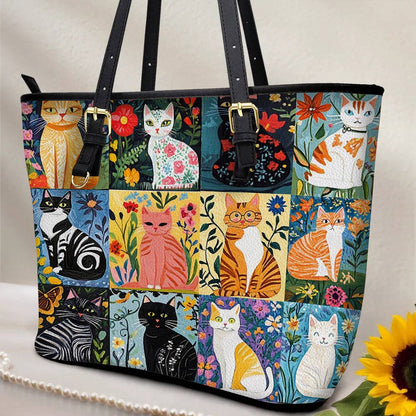 Lorva Leather Tote Bag The Catwalk Bloom
