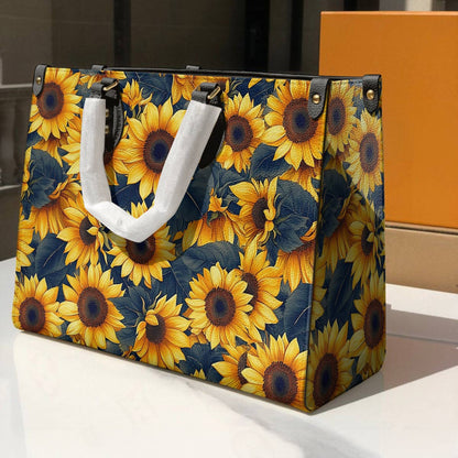 Lorva Sunflower Leather Bag Harvest Glow