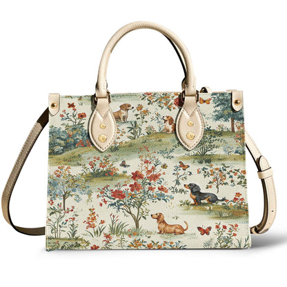 Lorva Dachshund Leather Bag The Gentle Garden