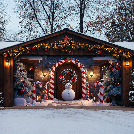 Lorva Christmas Garage Door Banner Decoration Christmas Gateway