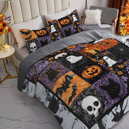 Halloween Lorva All Season Quilt 3-Piece Set Mysterious