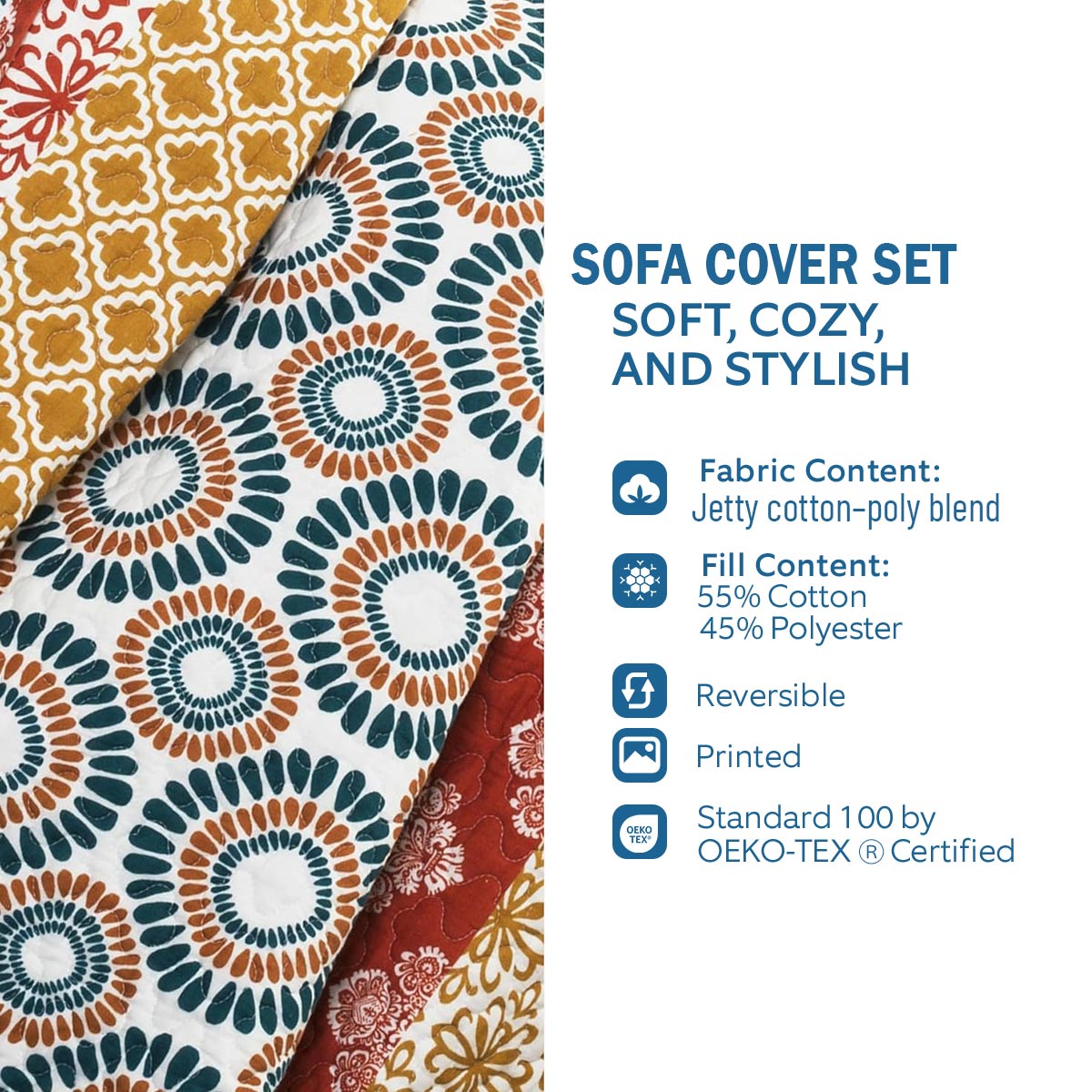 Lorva Sofa Cover Set Happy Dachshund