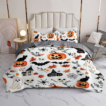 Halloween Lorva All Season Quilt 3-Piece Set Autumn Spells & Pumpkins