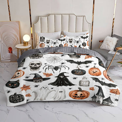 Halloween Lorva All Season Quilt 3-Piece Set Ghostly Giggles