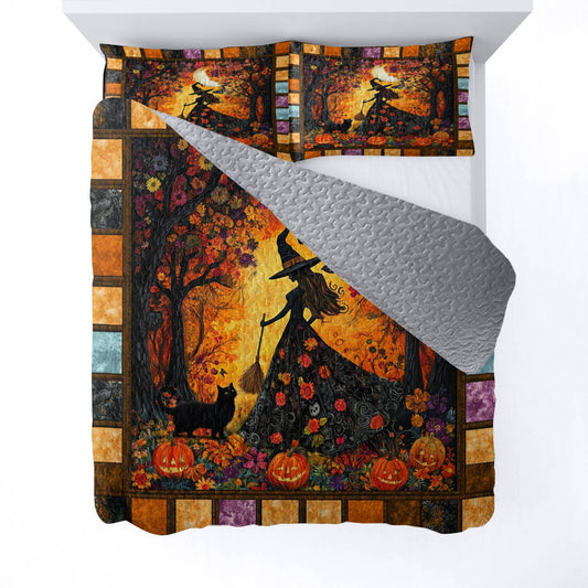 Witch Lorva All Season Quilt 3-Piece Set Autumn Magic Witch