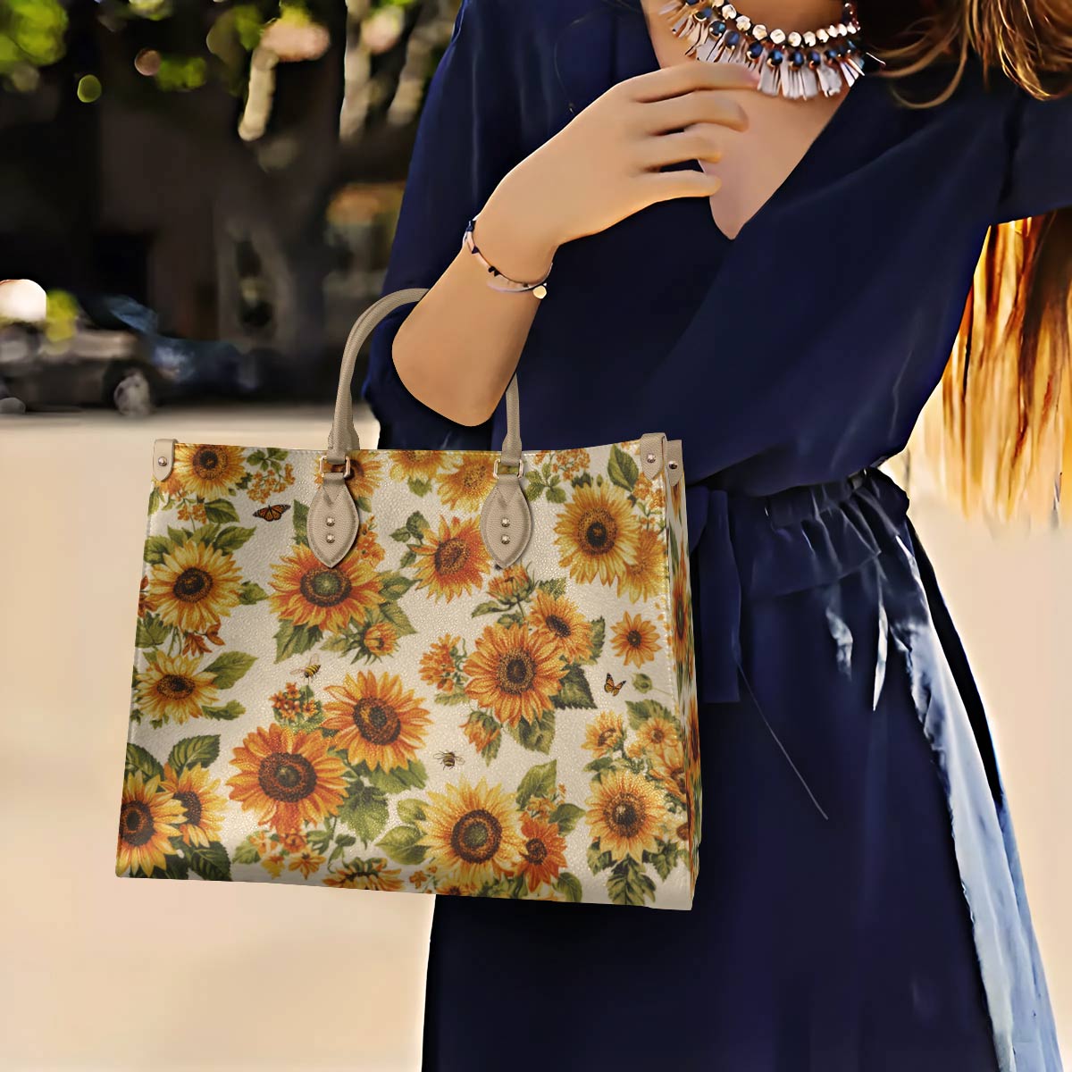 Lorva Leather Bag Sunflower Soul