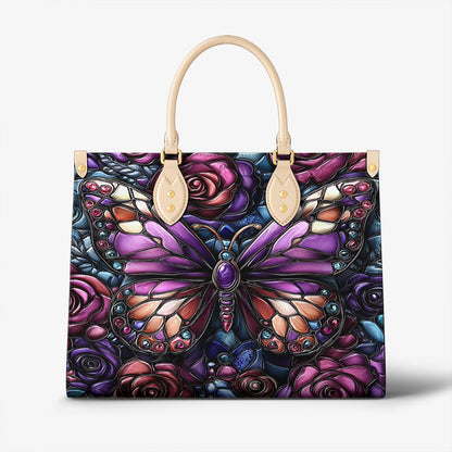 Lorva Butterfly Leather Bag Rose & Butterfly Elegance