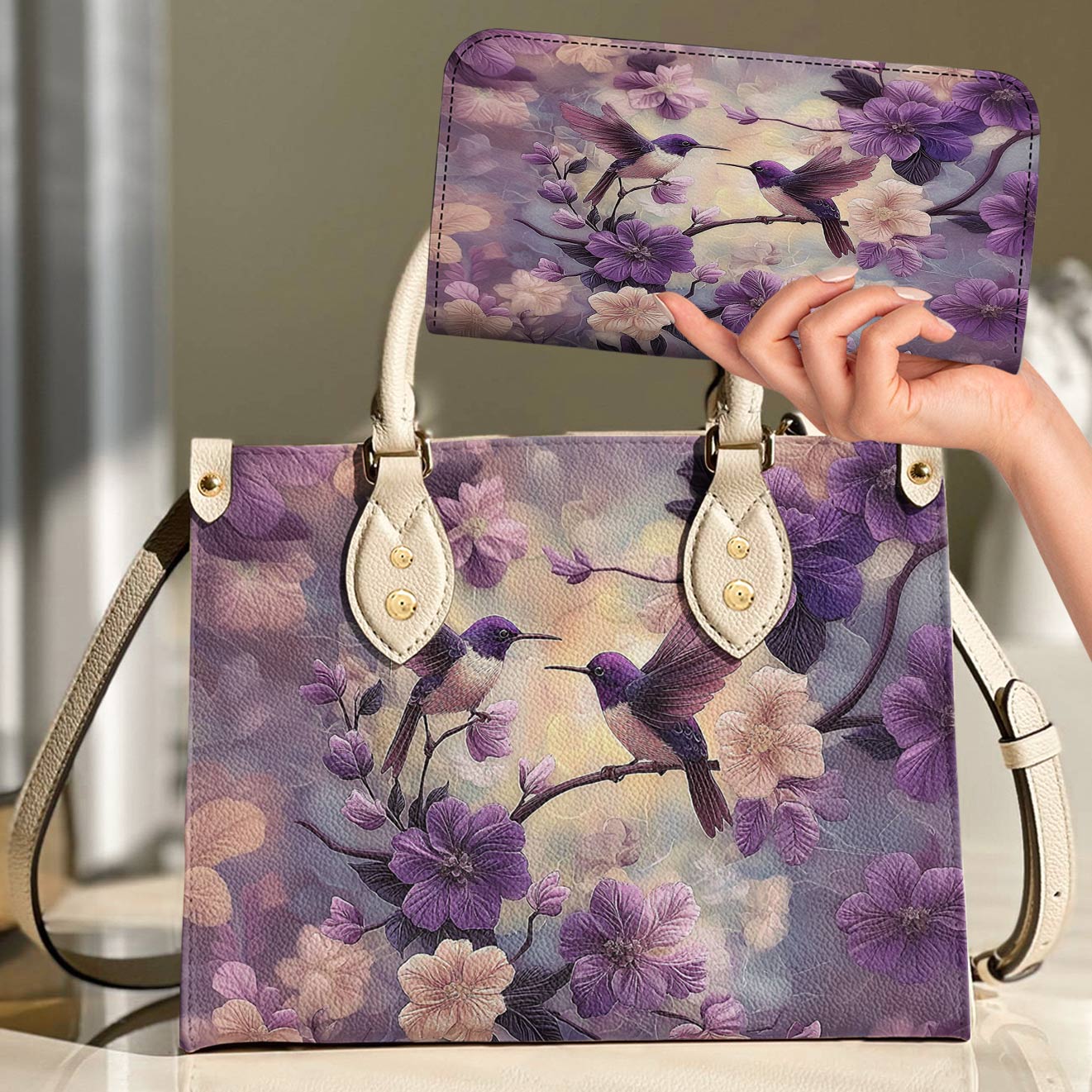 Lorva Leather Bag Ethereal Flutter