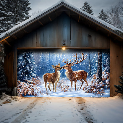 Lorva Deer Garage Door Banner Decoration The Silent Glade