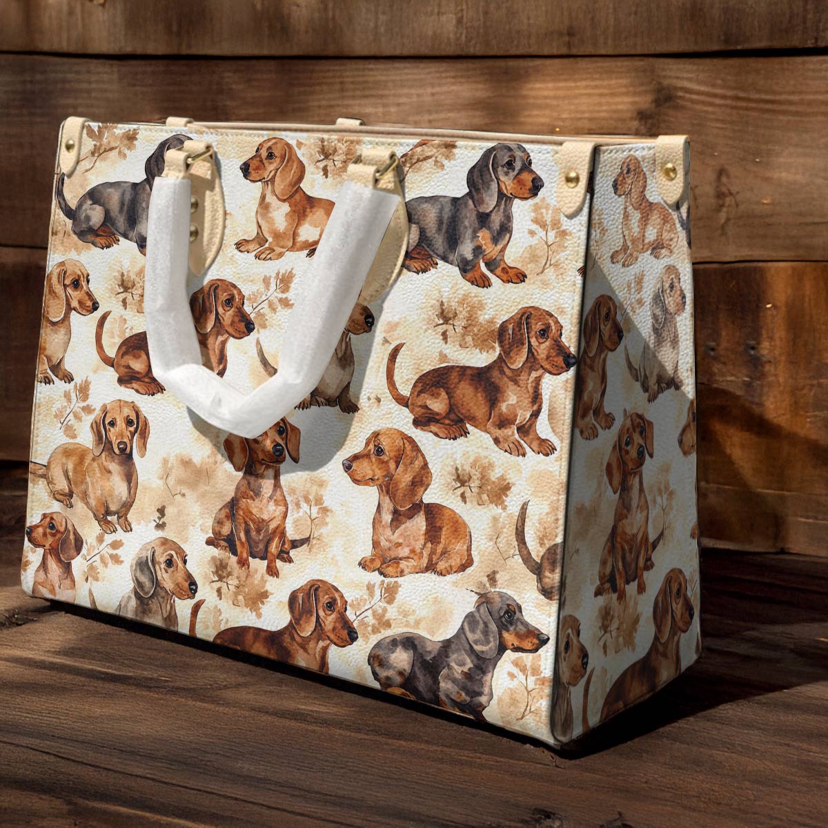 Lorva Dachshund Leather Bag Dachshund Dreams