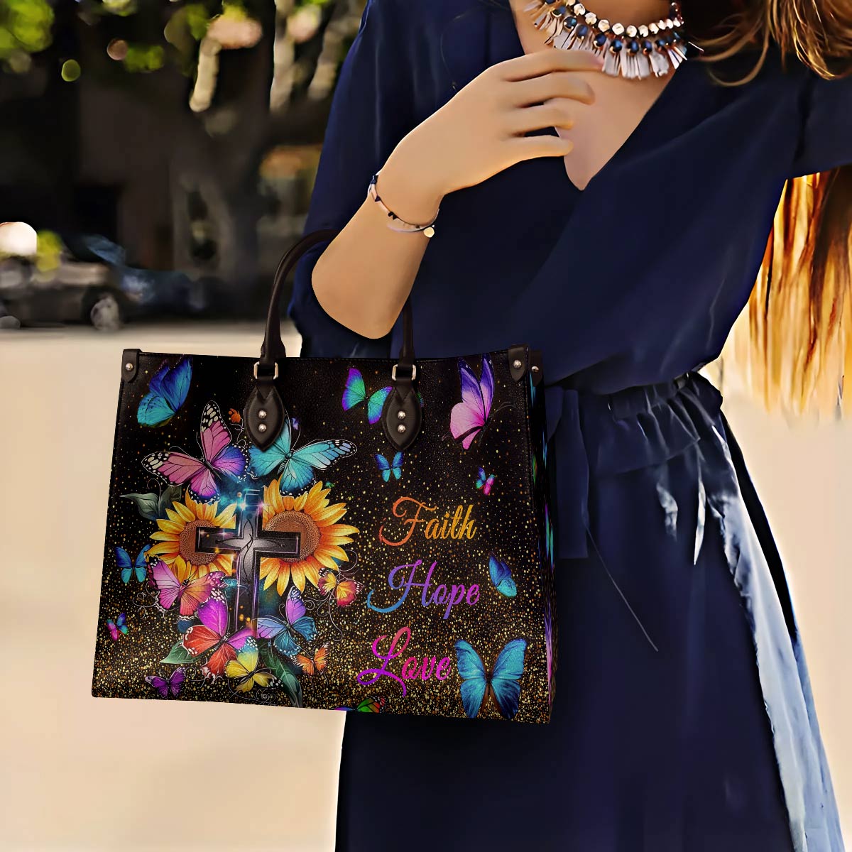 Lorva Butterfly Leather Bag Sunshine & Spirit
