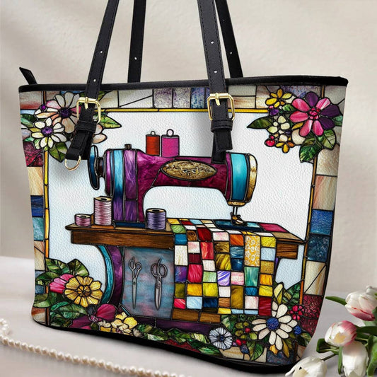 Lorva Leather Tote Bag The Quilter’s Window
