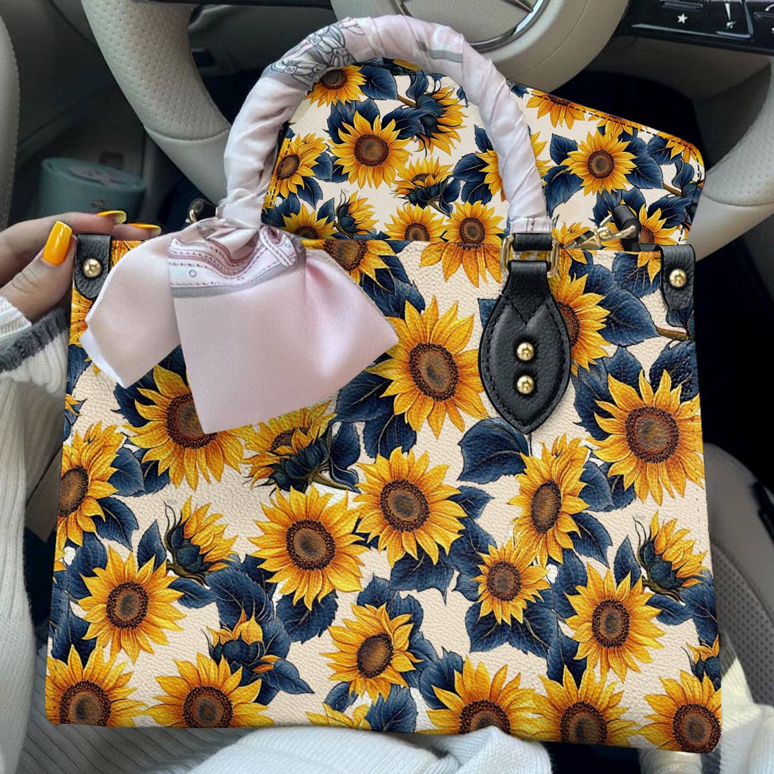 Lorva Leather Bag Twilight Sunflower
