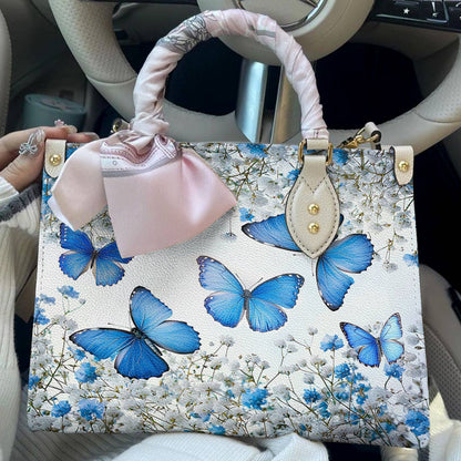 Lorva Butterfly Leather Bag Morning Sky