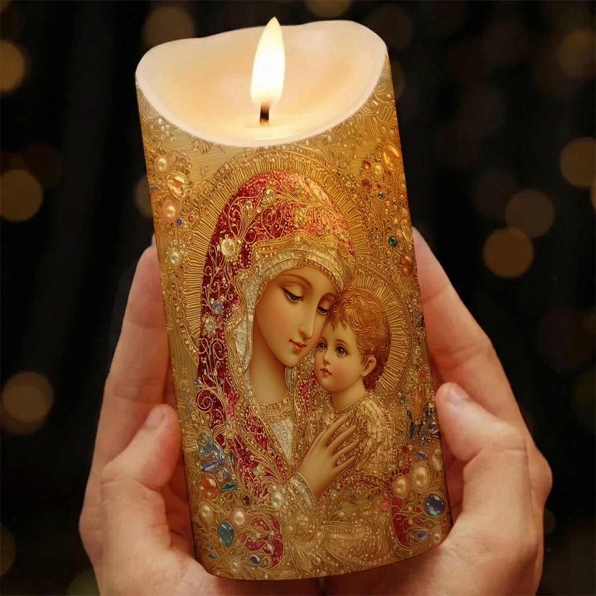 Lorva LED Candle Heavenly Pearl Luxe