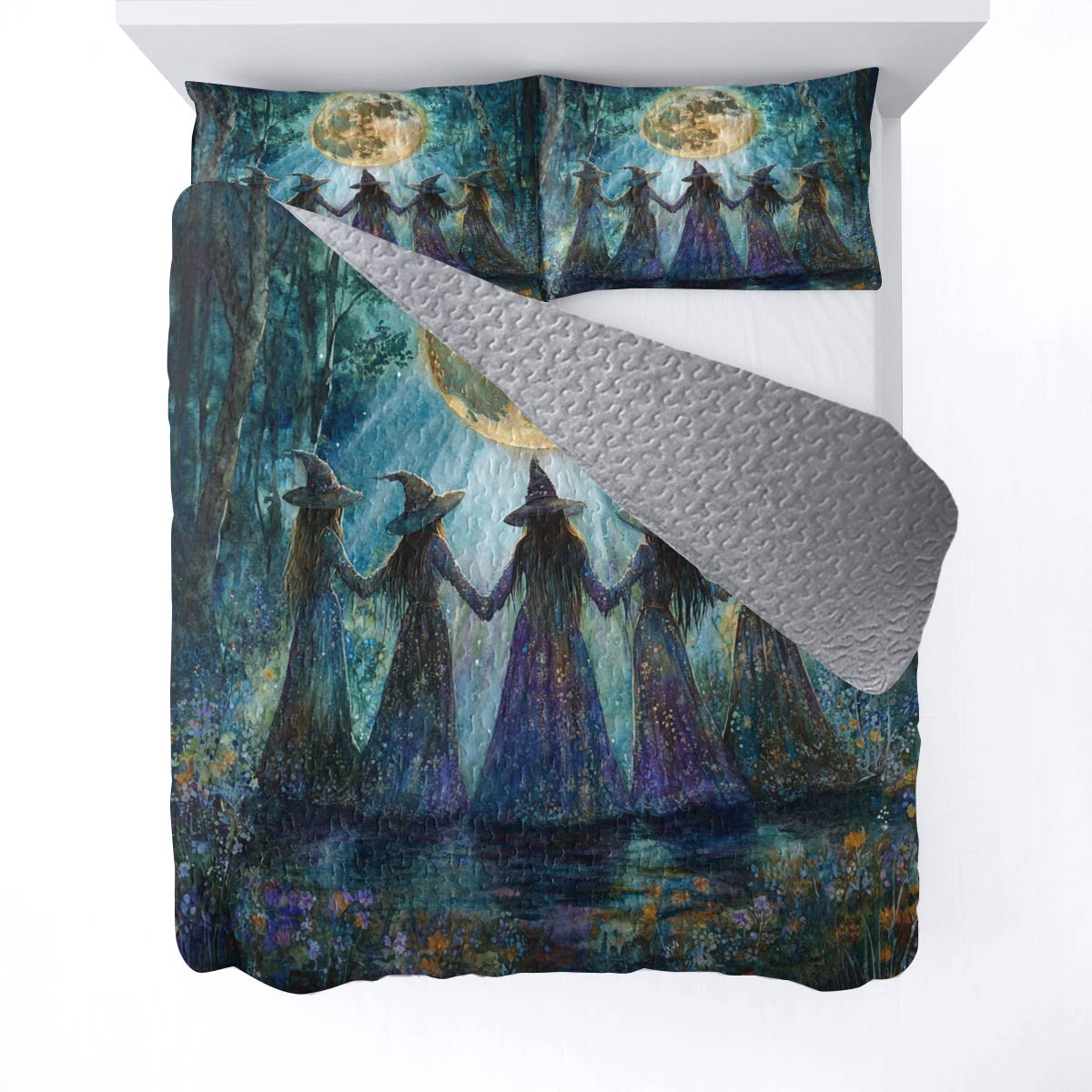 Witch Lorva All Season Quilt 3-Piece Set Celestial Sisterhood