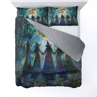 Witch Lorva All Season Quilt 3-Piece Set Celestial Sisterhood