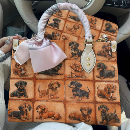 Lorva Leather Bag Vintage Dachshund Life