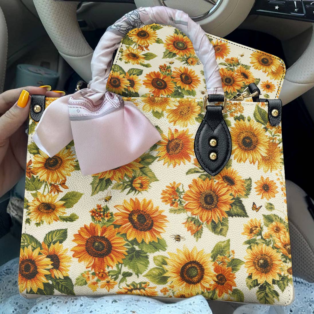 Lorva Leather Bag Sunflower Soul