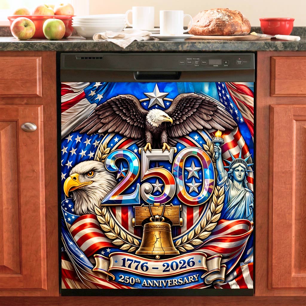 Lorva Magnetic Dishwasher Cover America 250th Anniversary
