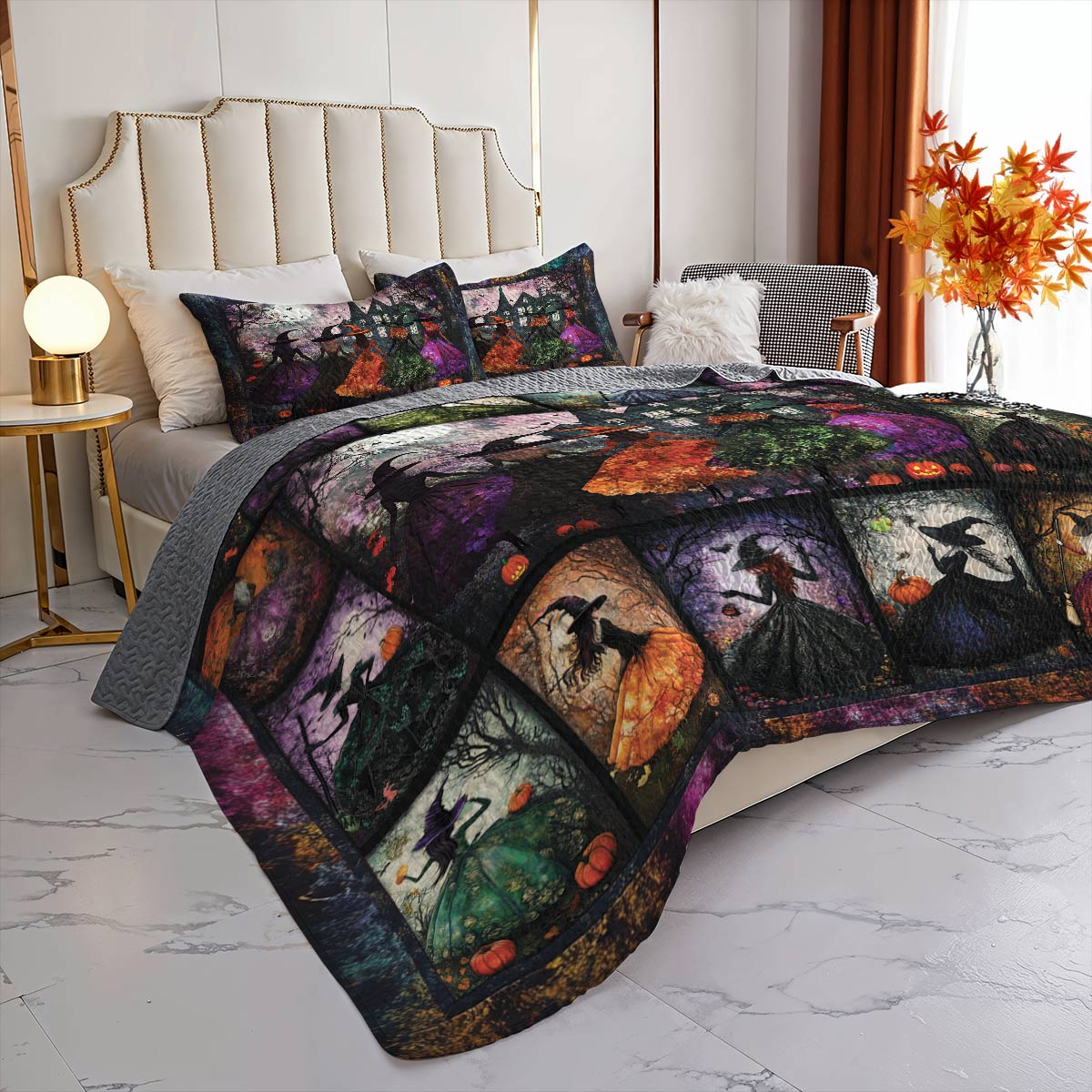 Witch Lorva All Season Quilt 3-Piece Set Enchanted Witches