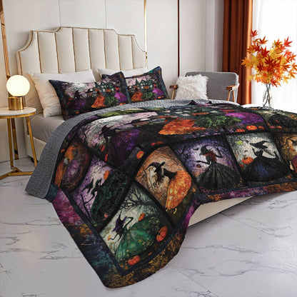 Witch Lorva All Season Quilt 3-Piece Set Enchanted Witches