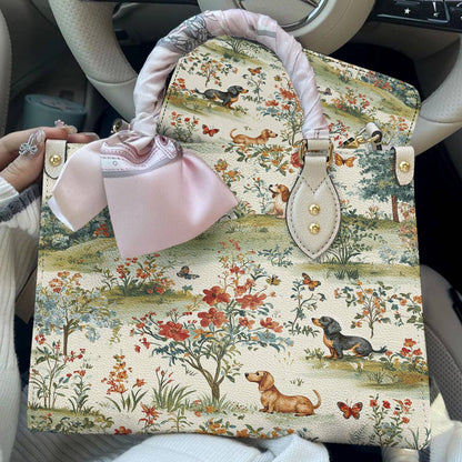 Lorva Dachshund Leather Bag The Gentle Garden