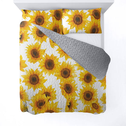Lorva All Season Quilt 3-Piece Set Happy Sunshine