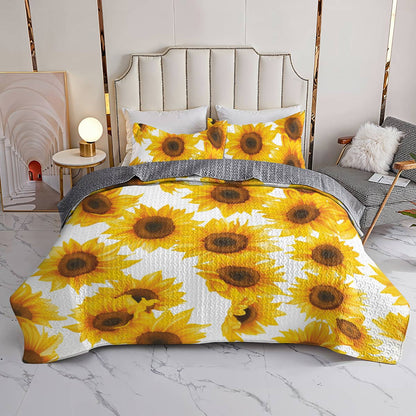 Lorva All Season Quilt 3-Piece Set Happy Sunshine